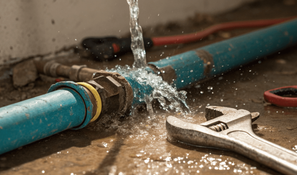 burst pipe repair