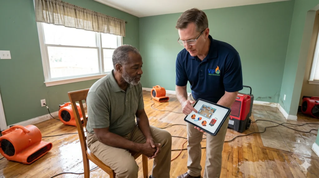 how to do water damage restoration