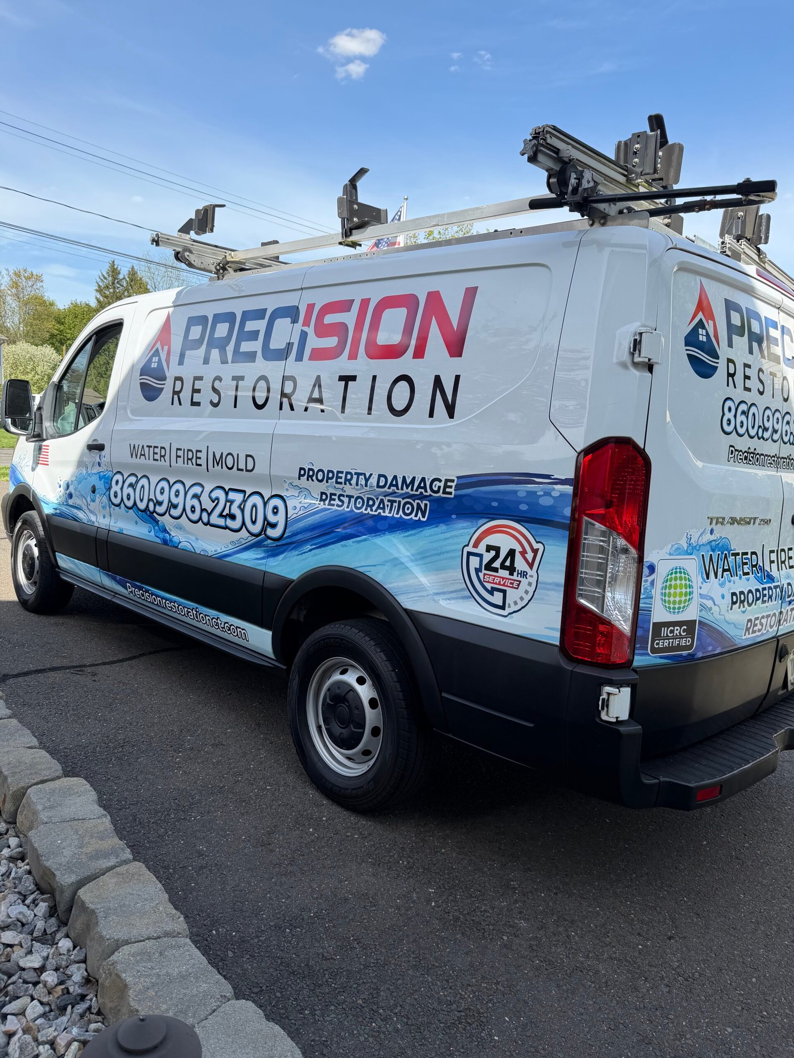 Precision Restoration CT team ready to respond to a property damage emergency in Central Connecticut